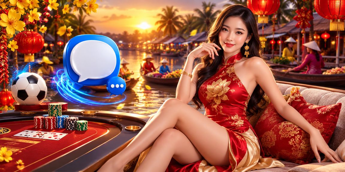 Không khí lễ hội Tết Mekong với bài baccarat và cá cược thể thao trực tuyến